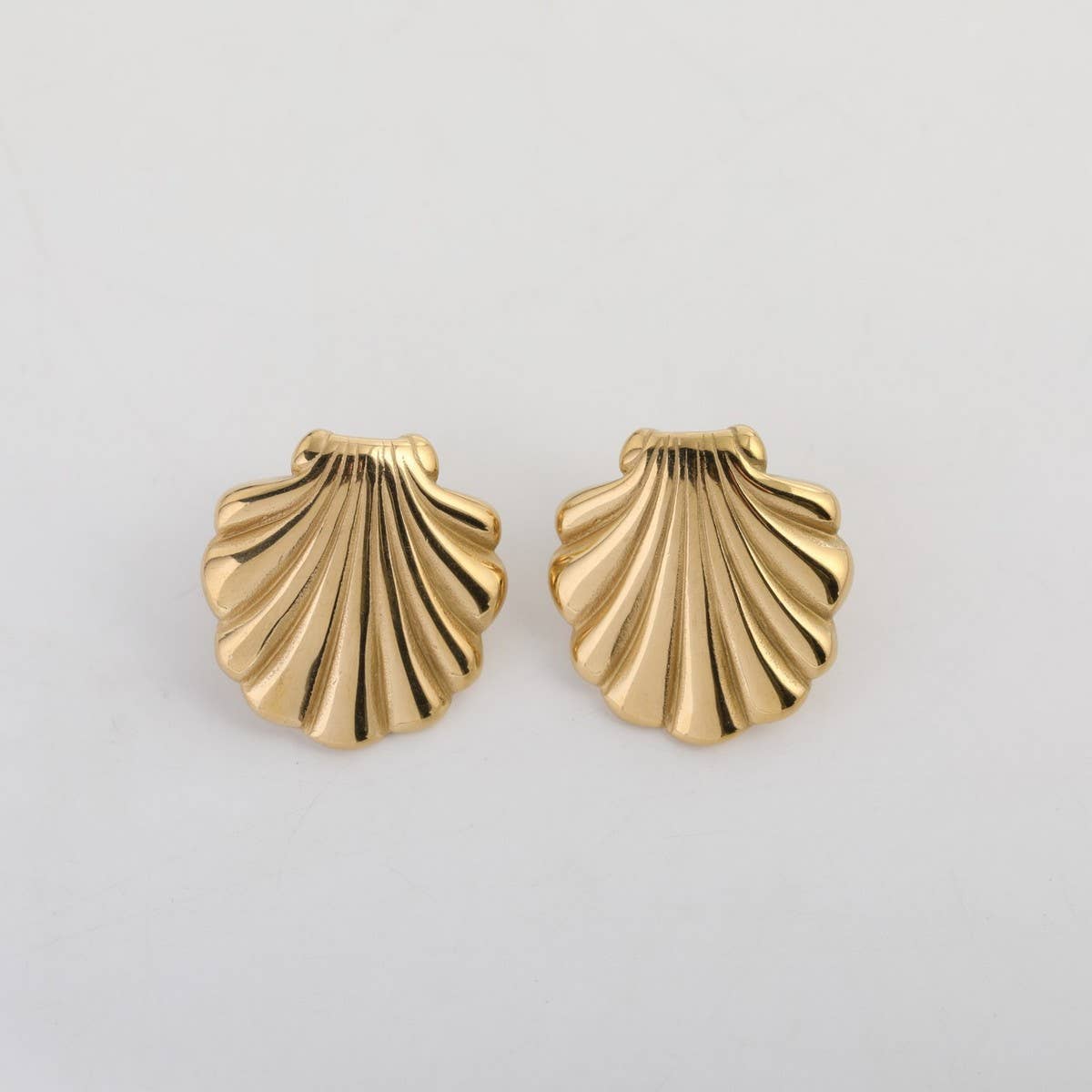 Design stainless steel shell starfish earrings