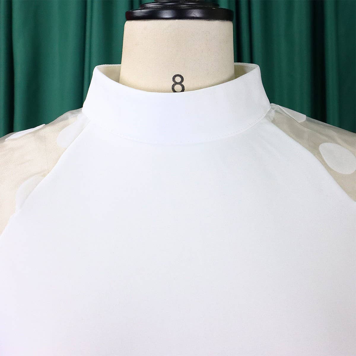 FASHION LOOSE MESH STITCHING LARGE SIZE DRESS_CWDSD6142