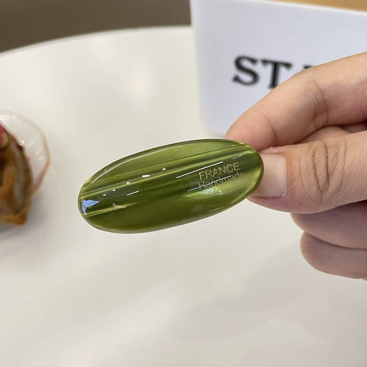 CWAHA4442_TEMPERAMENT SWEET RETRO OVAL SIMPLE HAIRPIN