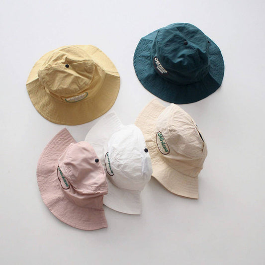 CHILDREN'S LETTER QUICK-DRYING HAT BUCKET HAT_CWAH2880