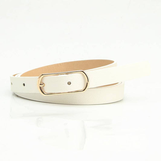 Versatile multi-color women's thin waist belt