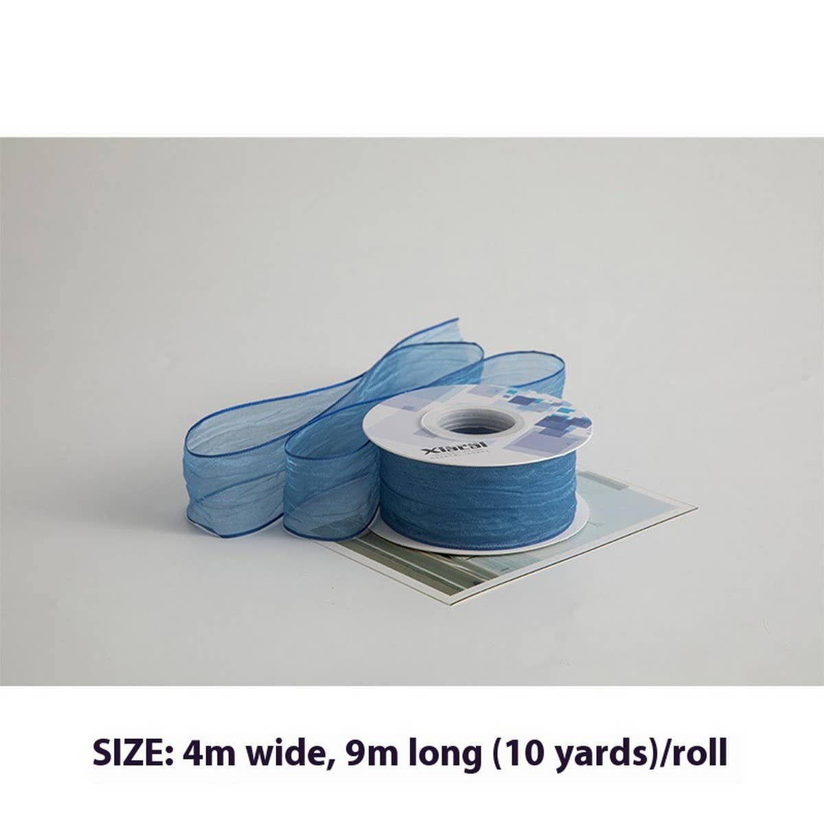 3D PLEATED RIBBON PEARLESCENT ORGANZA RIBBON_CWMM5749