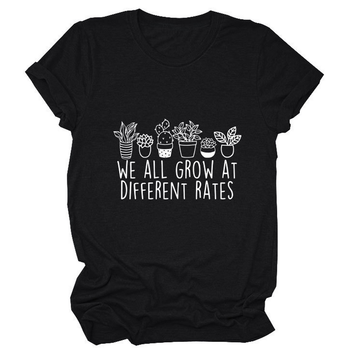 Printed Crew Neck Tee, We All Grow Graphic_CWTTS1493