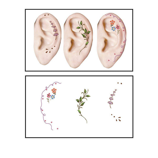 Waterproof Ear Tattoos ? Cute Cartoon Set