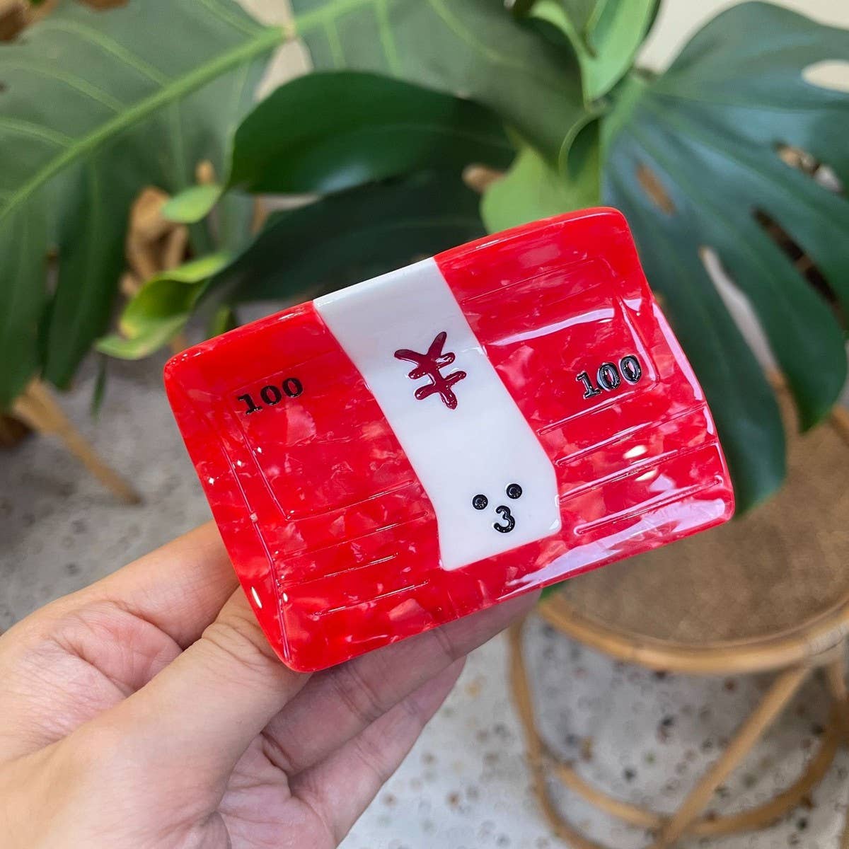 Retro Phone Clock Hair Claw - Cute Vintage Style_CWASC1597