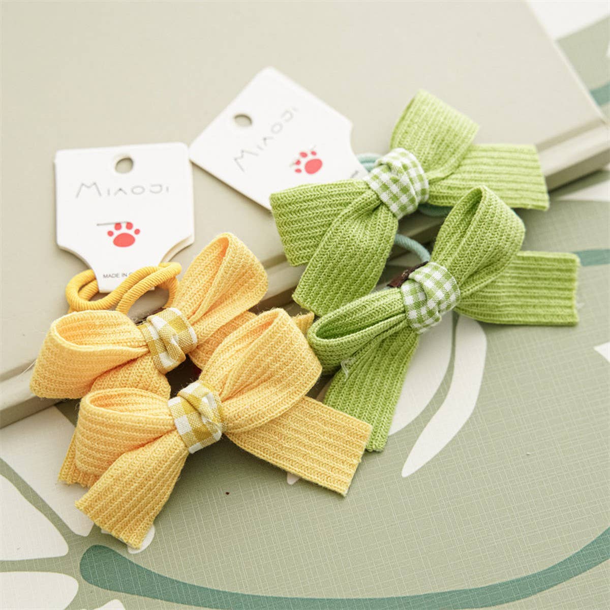 CANDY COLOR CUTE BOW CHILDREN'S HAIR TIES_CWAHA1117
