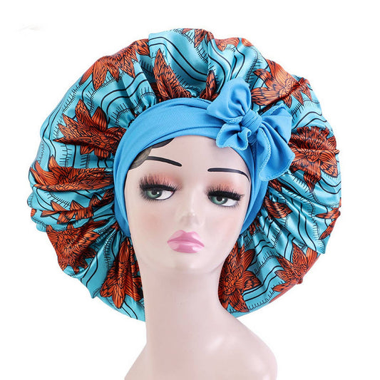 PRINTED STRETCHY RIBBON NIGHTCAP_CWAH1482