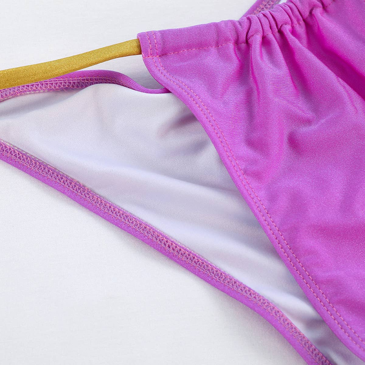 Sexy Fluorescent Bikini - Nylon Tie-Front Swimwear