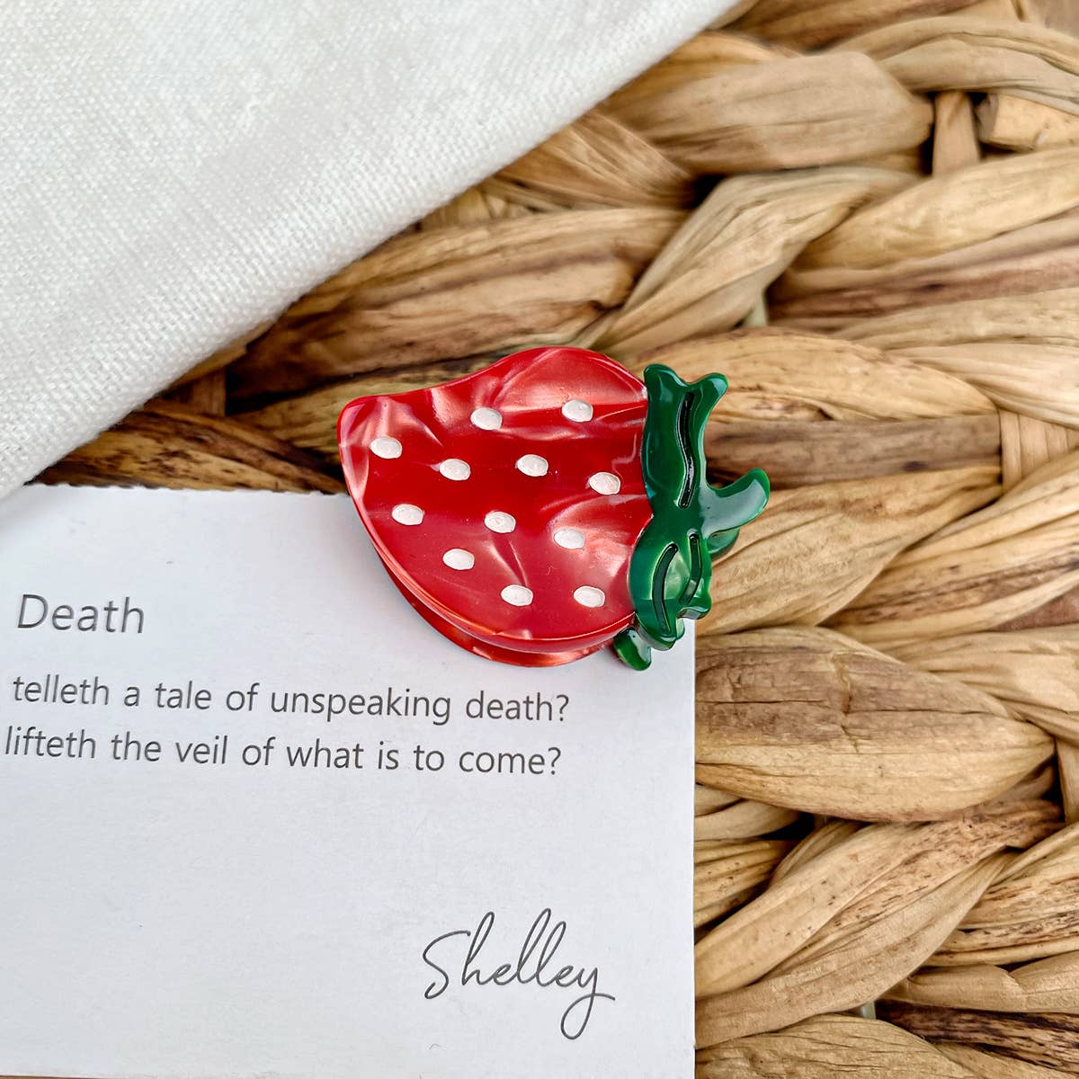 Mini acetic acid grab clip Cute fruit hair clip