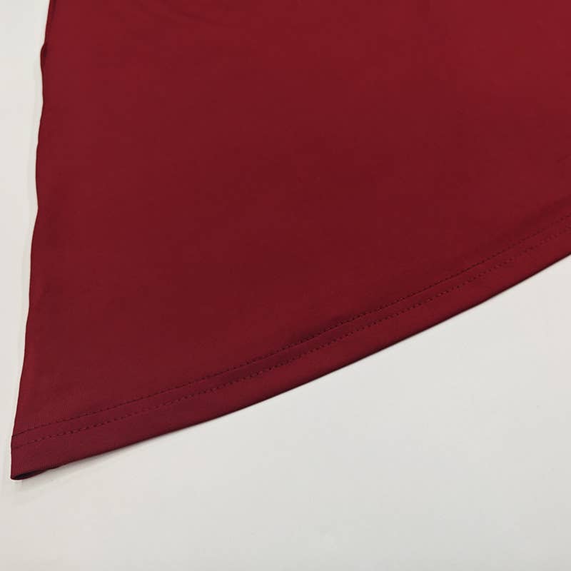 A cinched-neck backless and collared dress