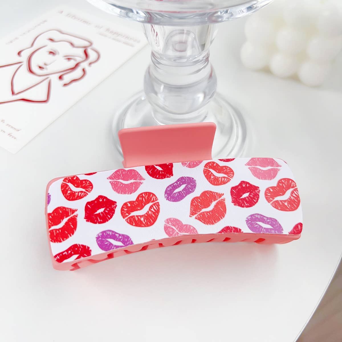 Romantic love plastic hairpins Valentine's Day