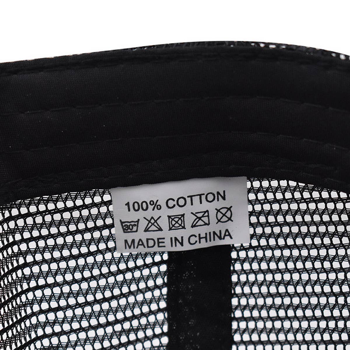 VINTAGE B LETTER PATCH GRAFFITI TRUCKER HAT_CWAH1369