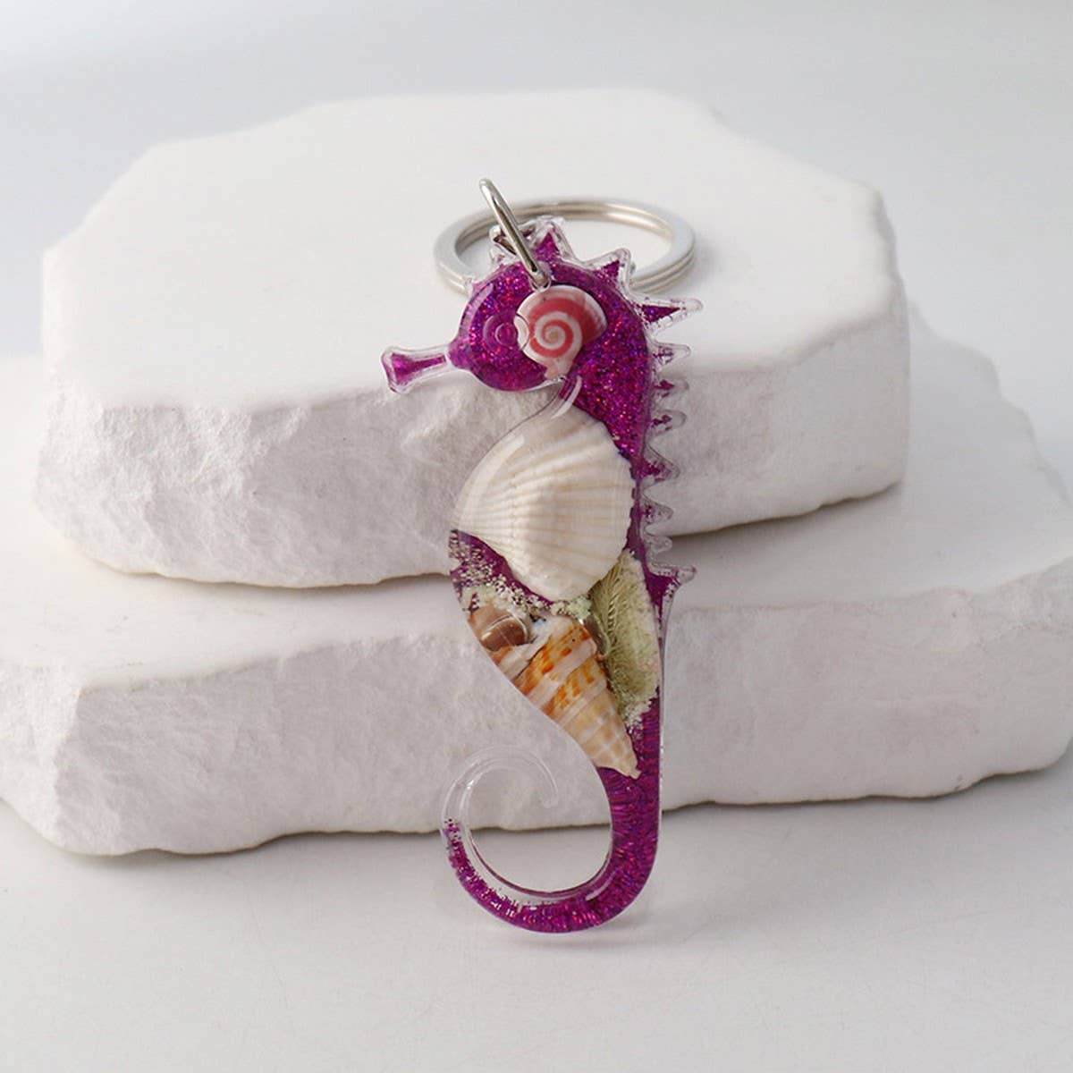 NEW CREATIVE SEAHORSE CAR KEYCHAIN PENDANT