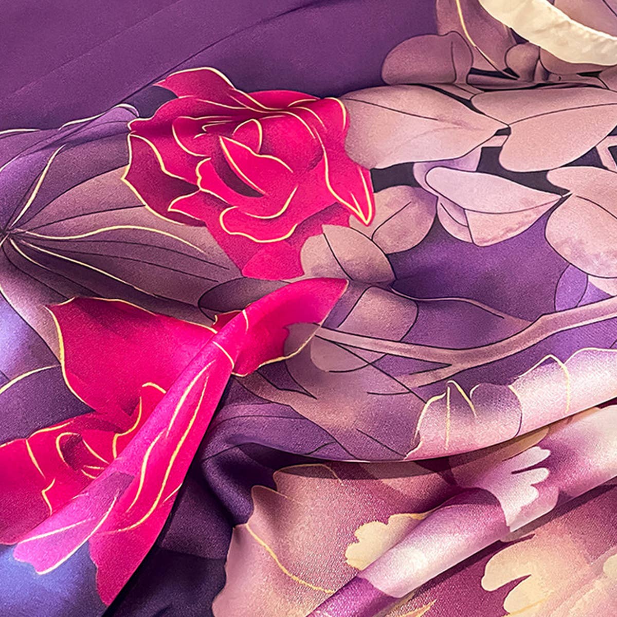 Satin Scarf for Sun Protection & Beach Wrap