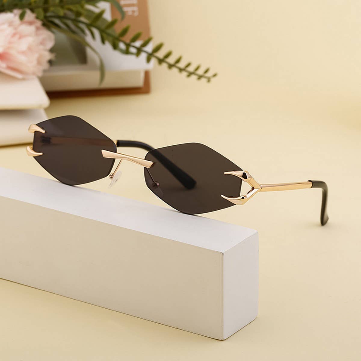 FRAMELESS STREET STYLE SUN PROTECTION SUNGLASSES