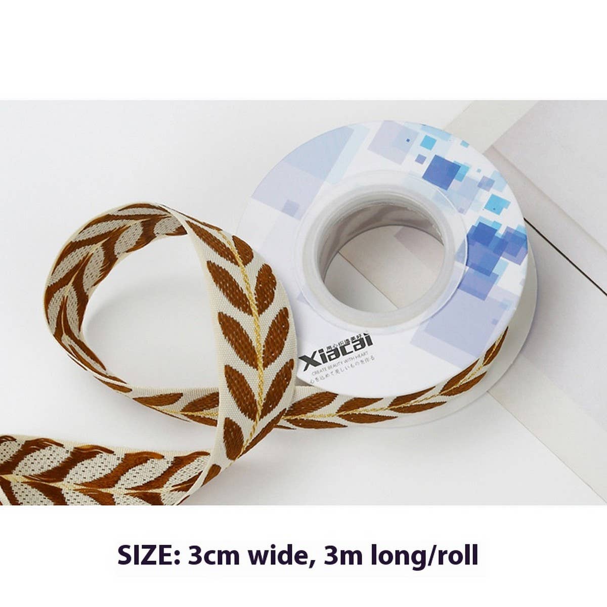 LEAF EMBROIDERY RIBBON EDGING RIBBON RIBBON