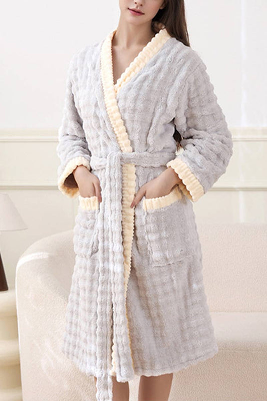 CWMM8296_HOUSEHOLD ABSORBENT THICK FLEECE NIGHTGOWN