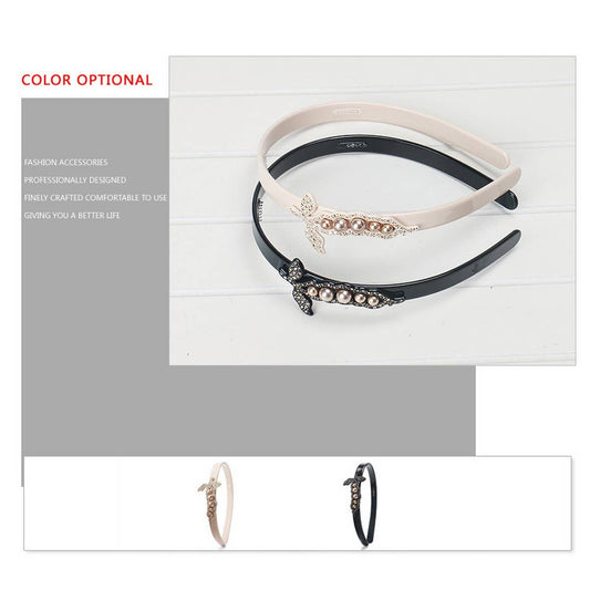 RETRO HIGH-END ACETATE PEA POD HEADBAND_CWAHA4345