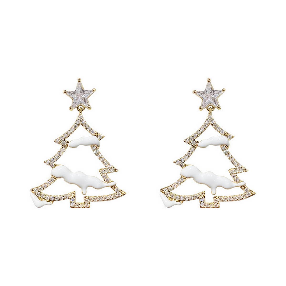 2024 NEW CHRISTMAS TREE DIAMOND EARRINGS_CWAJE2386