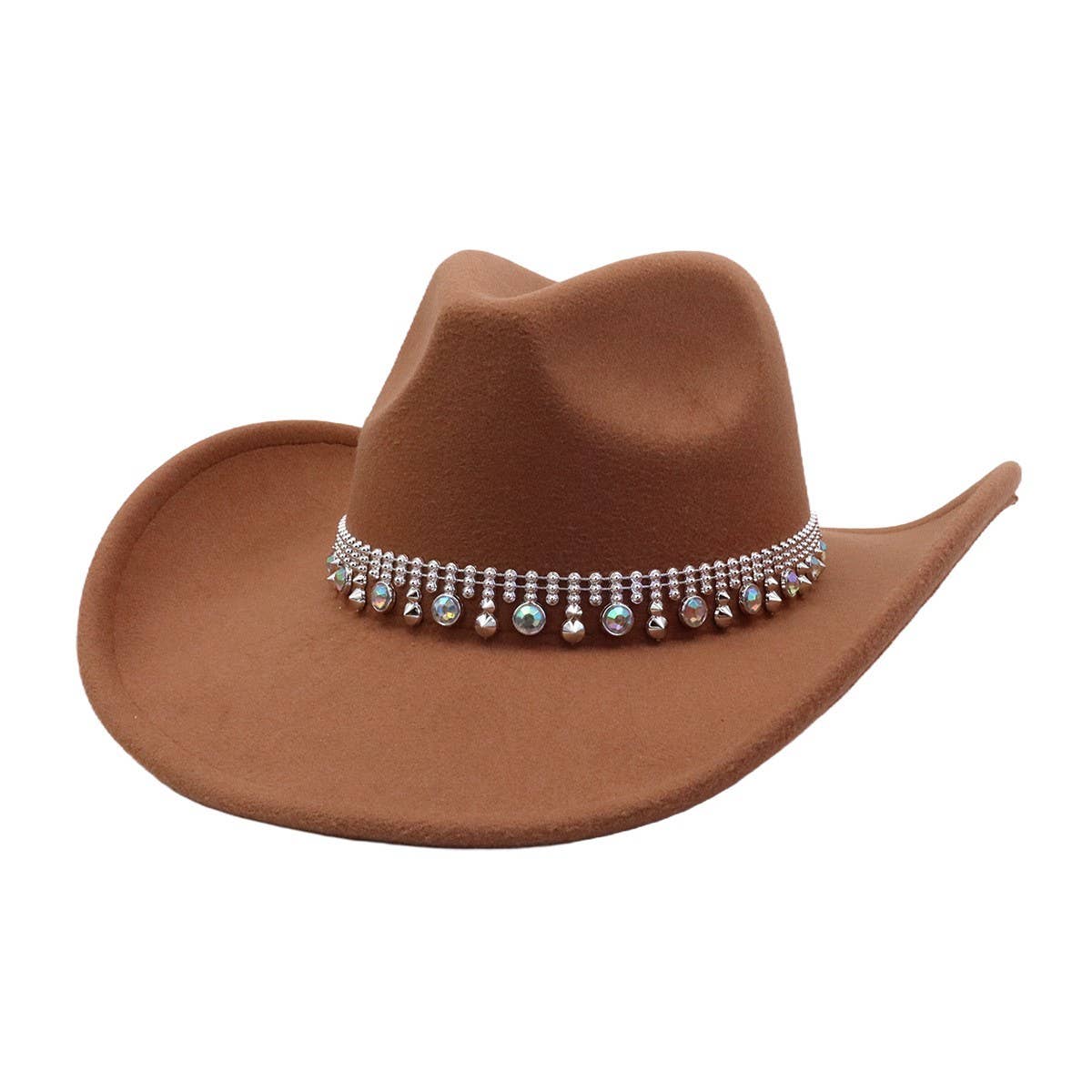 Fall/Winter Western Ethnic Wool Cowboy Fedora_CWAH04477