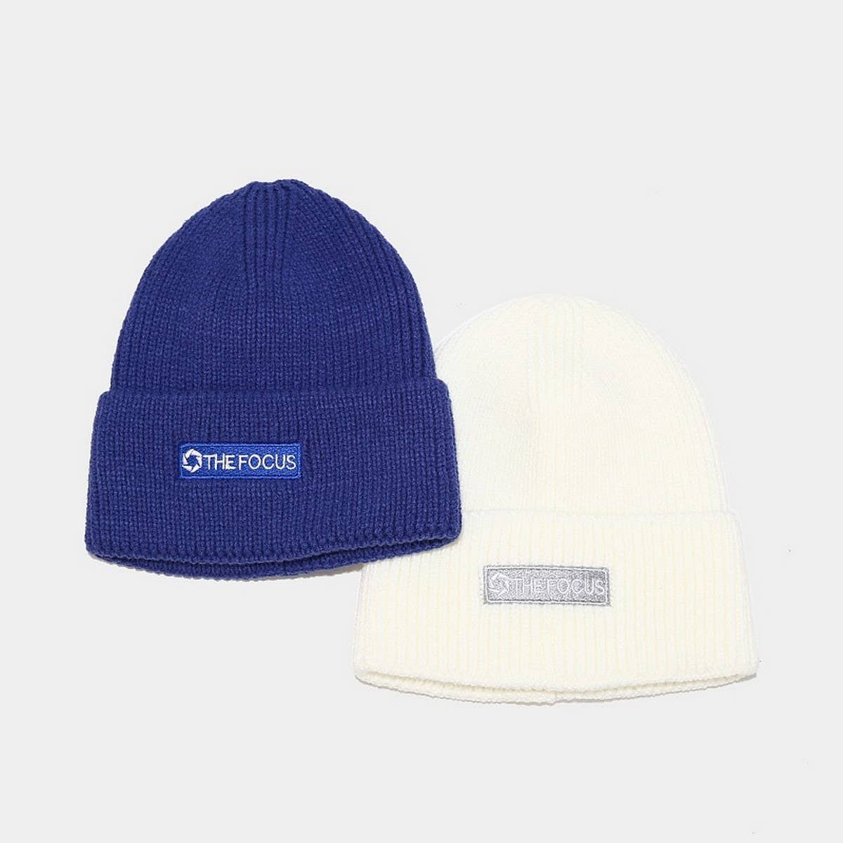 LETTER  THICKENED EMBROIDERED BEANIE KNITTED HAT_CWAH2073