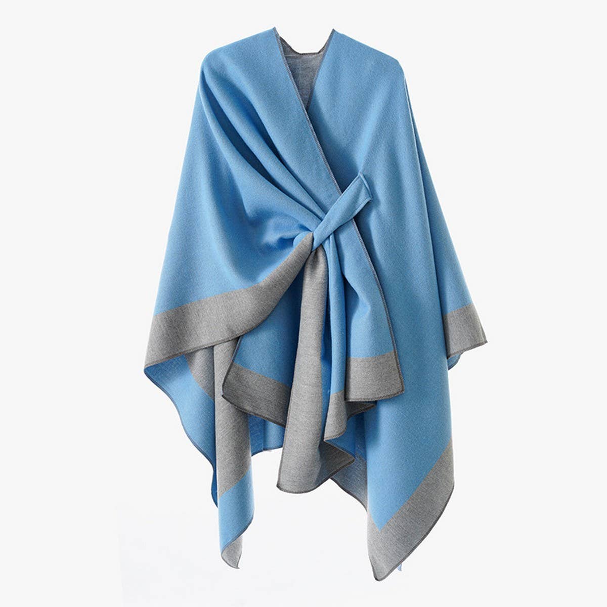 NEW DOUBLE-SIDED SOLID COLOR WARM SHAWL FOR WOMEN