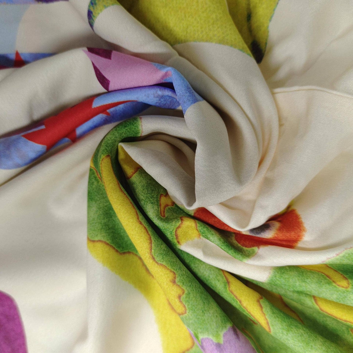 PRINT STRAPLESS SLIP-ON DRESS