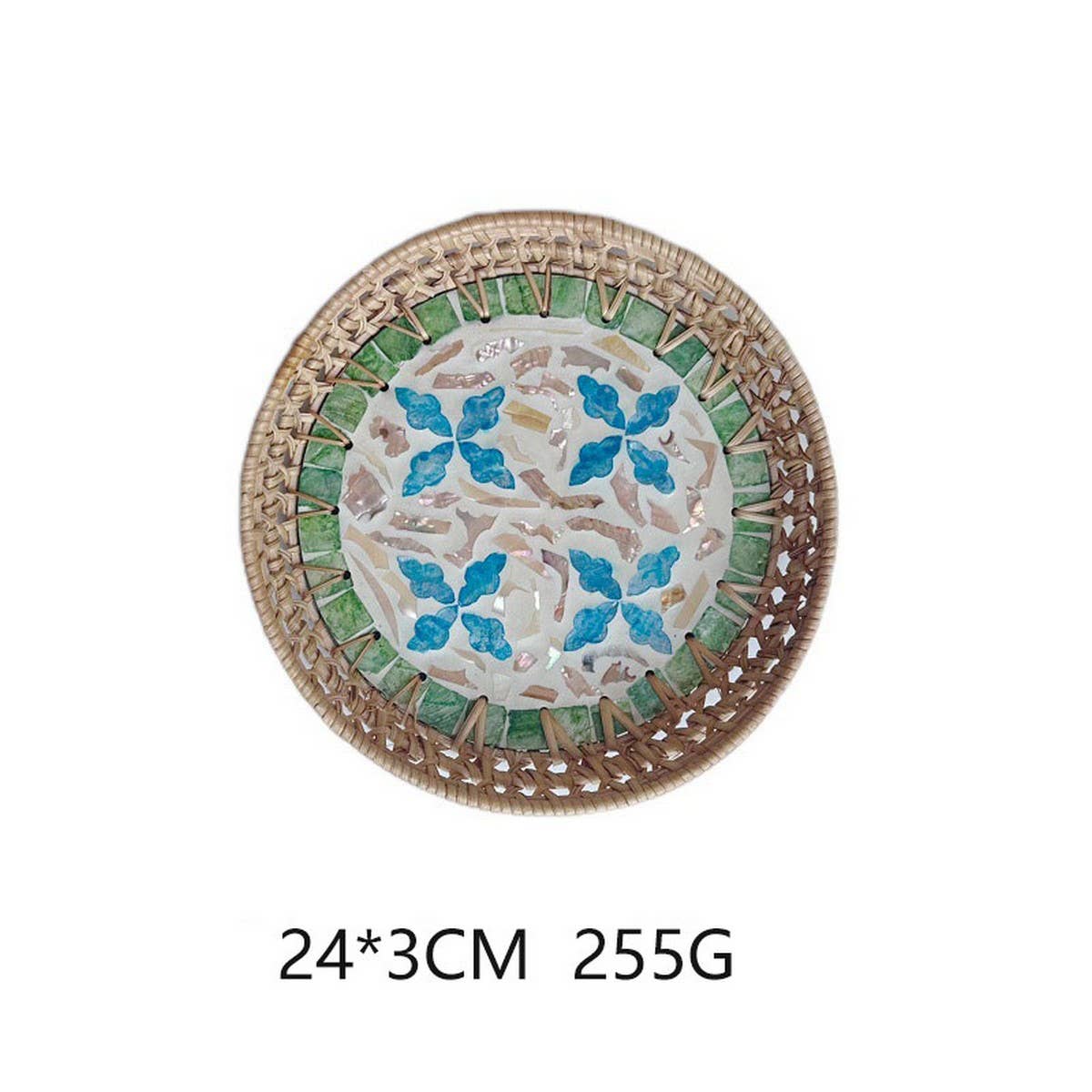 HAND-WOVEN RATTAN DESSERT CREATIVE FRUIT PLATE