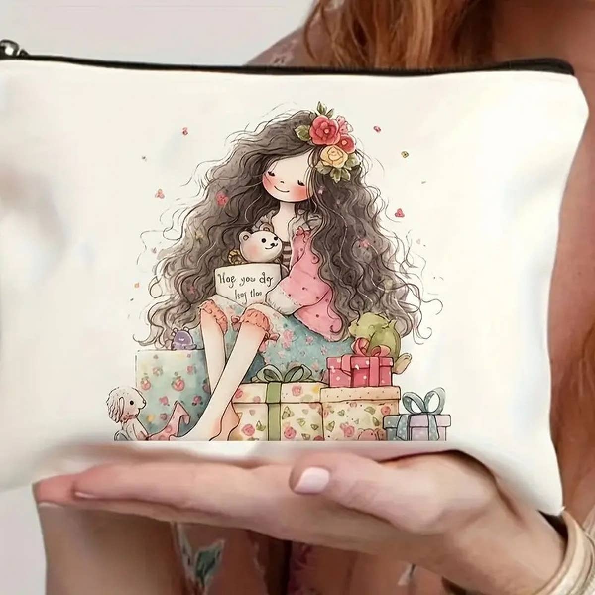 WATERPROOF ZIPPER BAG COSMETIC BAG STORAGE BAG_CWAB2273