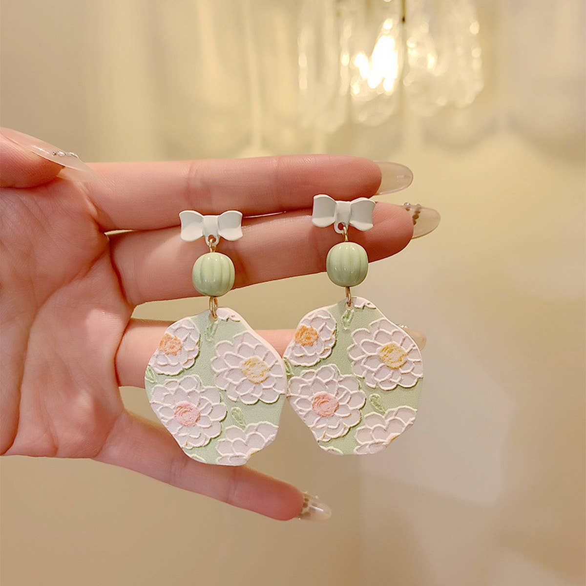 2024 NEW OIL PAINTING FLOWER ART EARRINGS_CWAJE1632
