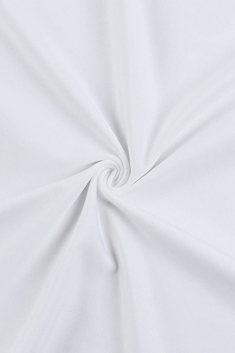 CWDMD5085_ASYMMETRICAL CUTOUT BODYCON MIDI DRESS