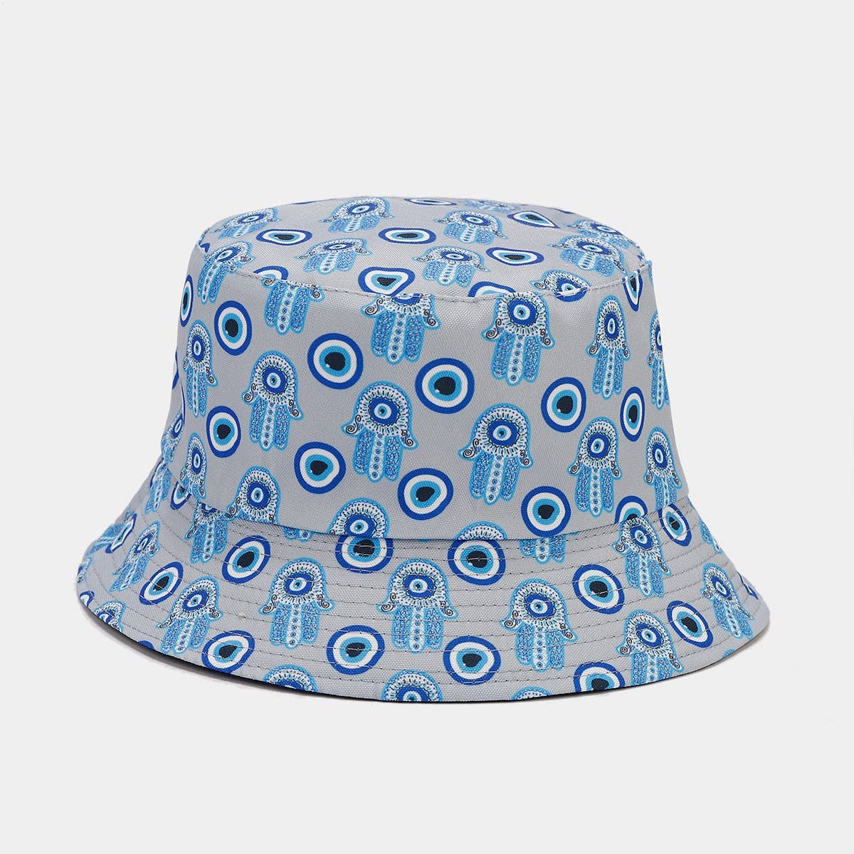RETRO FULL PRINT DOUBLE-SIDED BUCKET HAT_CWAH1650