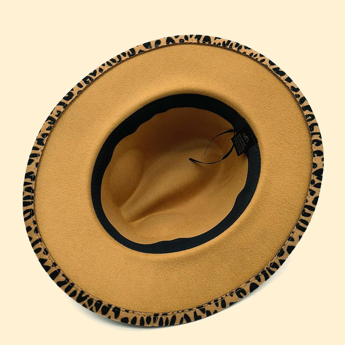 WOMEN WARM AND SIMPLE LEOPARD PANAMA HAT_CWAH0704