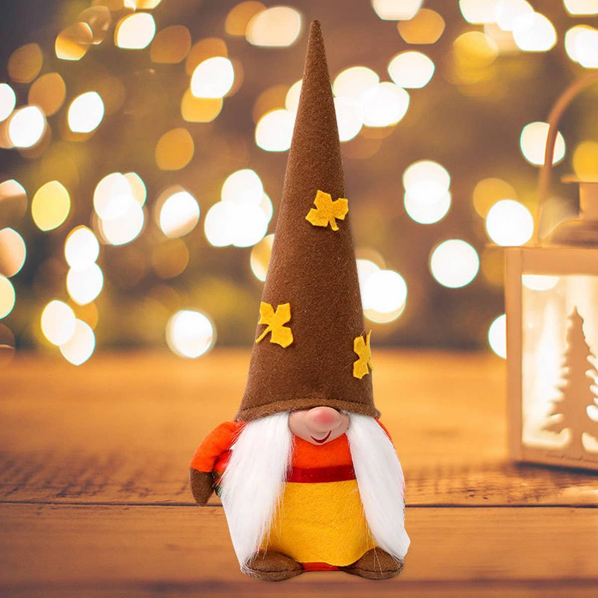 CWMM9525_HARVEST FESTIVAL MAPLE LEAF HAT RUDOLPH ORNAMENT