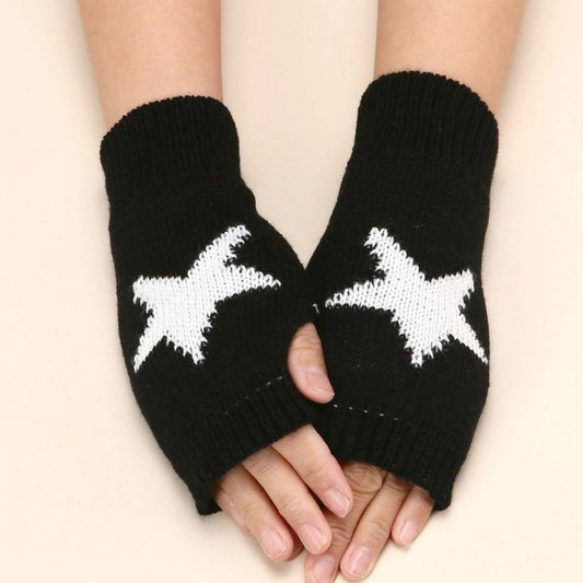 Acrylic Star Arm Sleeves ??Warm Fingerless Design_CWAG0085