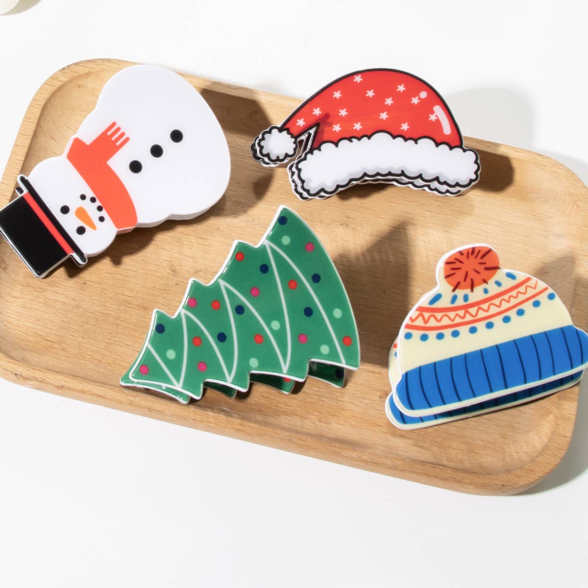 CHRISTMAS HAT ACETATE BOBBY PIN