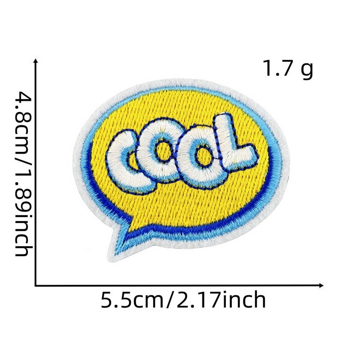 FUNNY TEXT PATCH EMBROIDERED CLOTH PATCH