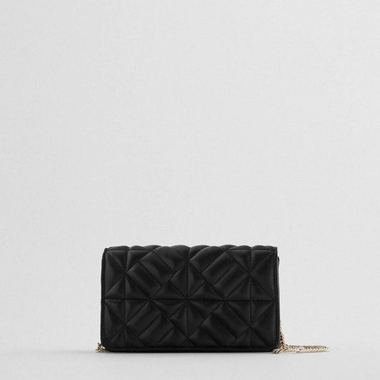 NEW SIMPLE DIAMOND CHAIN SHOULDER SQUARE BAG_CWAB3427