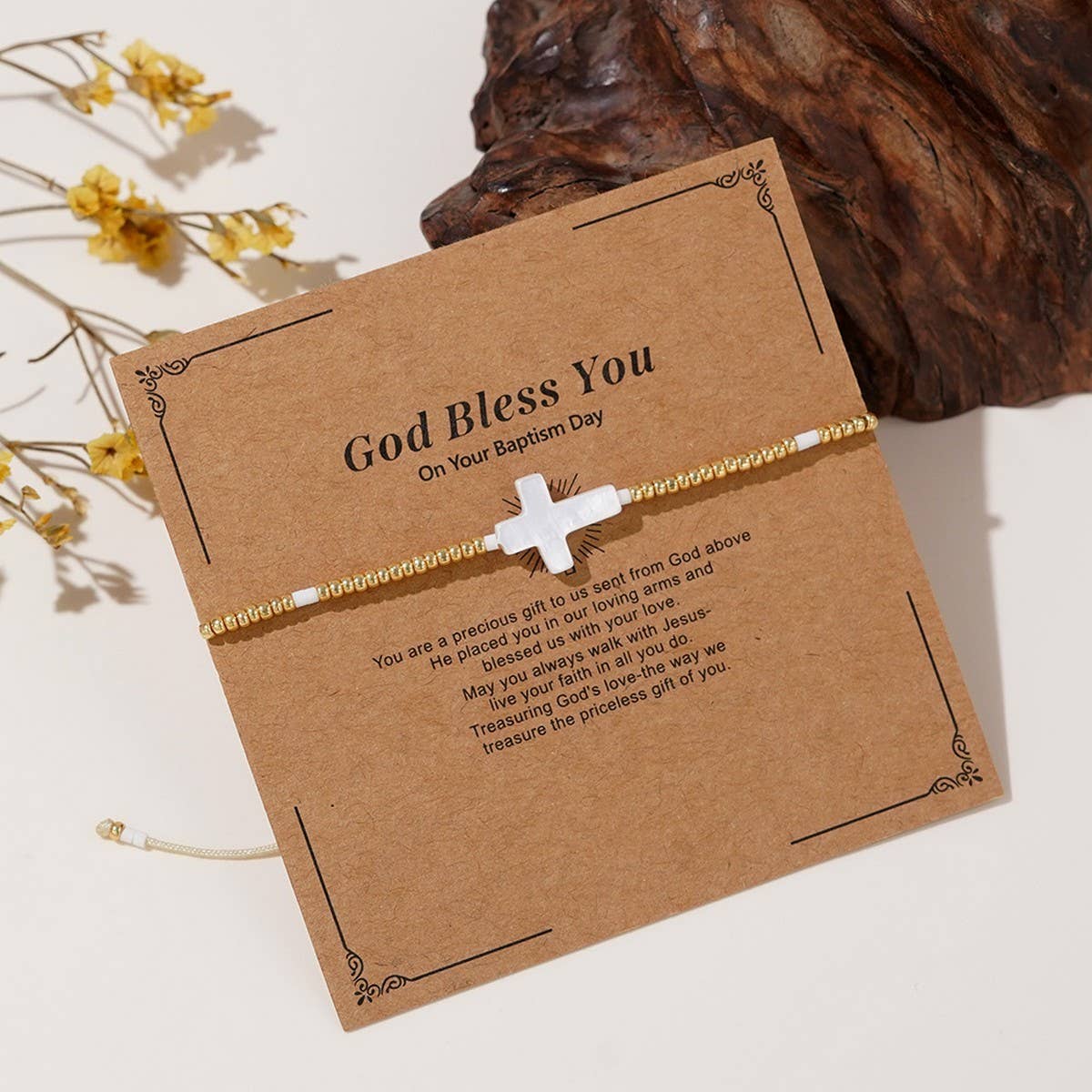 CROSS MIYUKI FINE RICE BEADS HANDMADE BRACELET