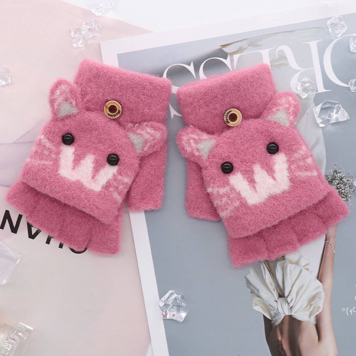 CHILDREN'S GLOVES CUTE CARTOON WINDPROOF GLOVES_CWAG0153