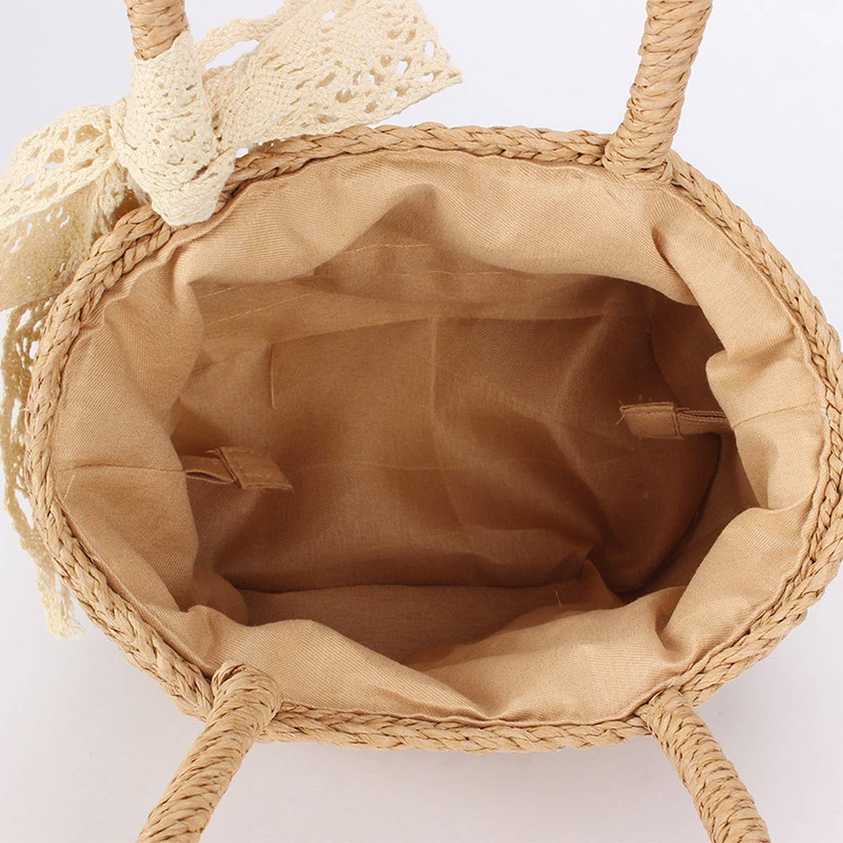 SOLID COLOR CASUAL PAPER ROPE HAND-WOVEN BAG_CWAB4704