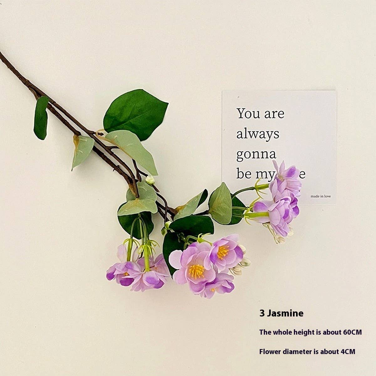 Faux Jasmine & Begonia Bouquet for Home Decor