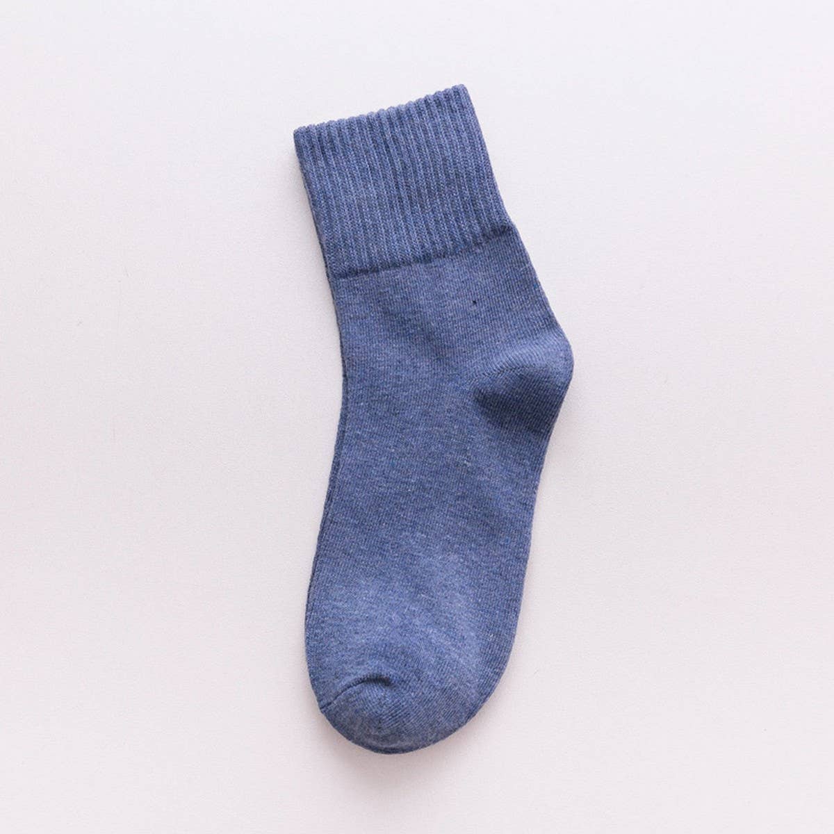 NEW SOLID COLOR HIGH CUFF WOMEN'S MID-CALF SOCKS_CWMS1392