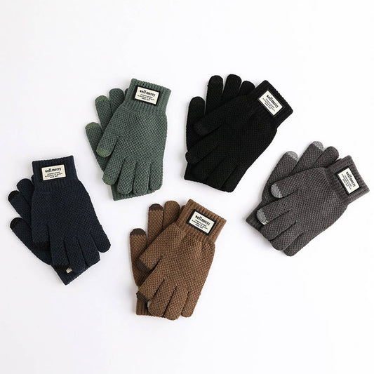 MEN'S AUTUMN AND WINTER THICKENED FLEECE GLOVES