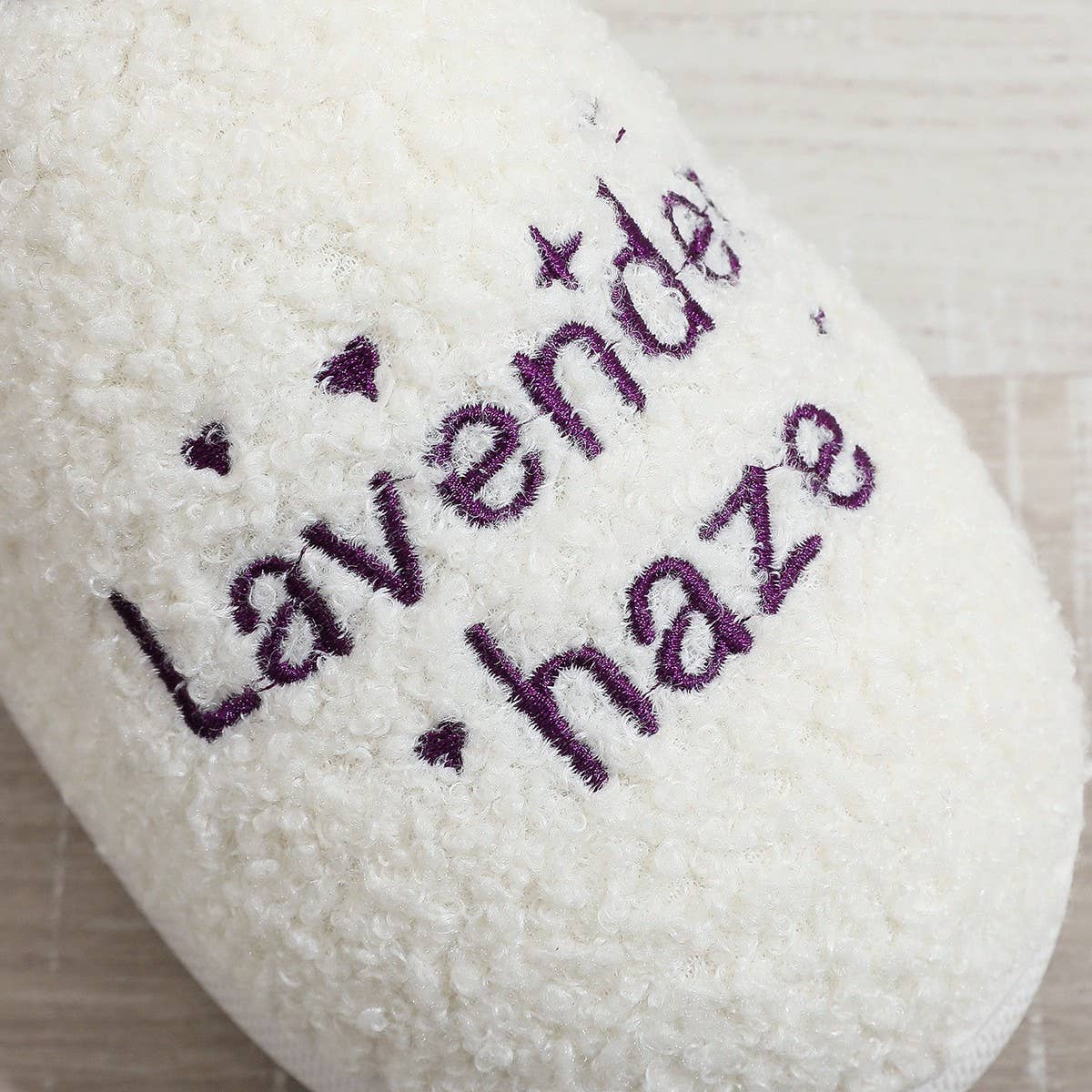 LAVENDER PATTERN WARM COTTON SLIPPERS