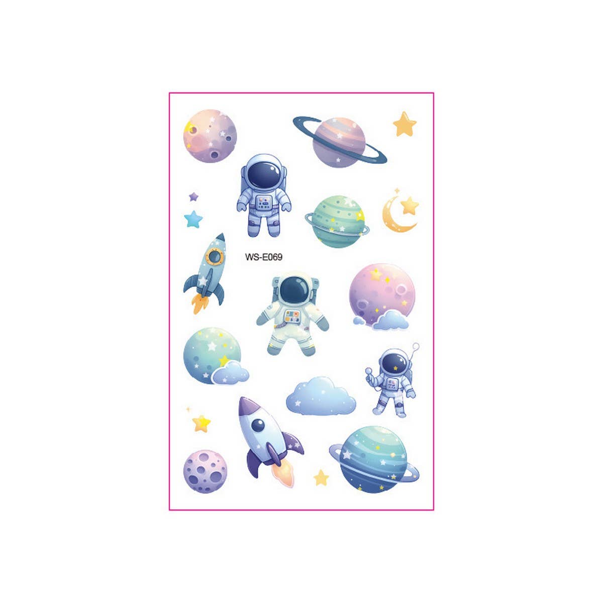 Kids Glitter Tattoo Stickers Bear Butterfly Stars