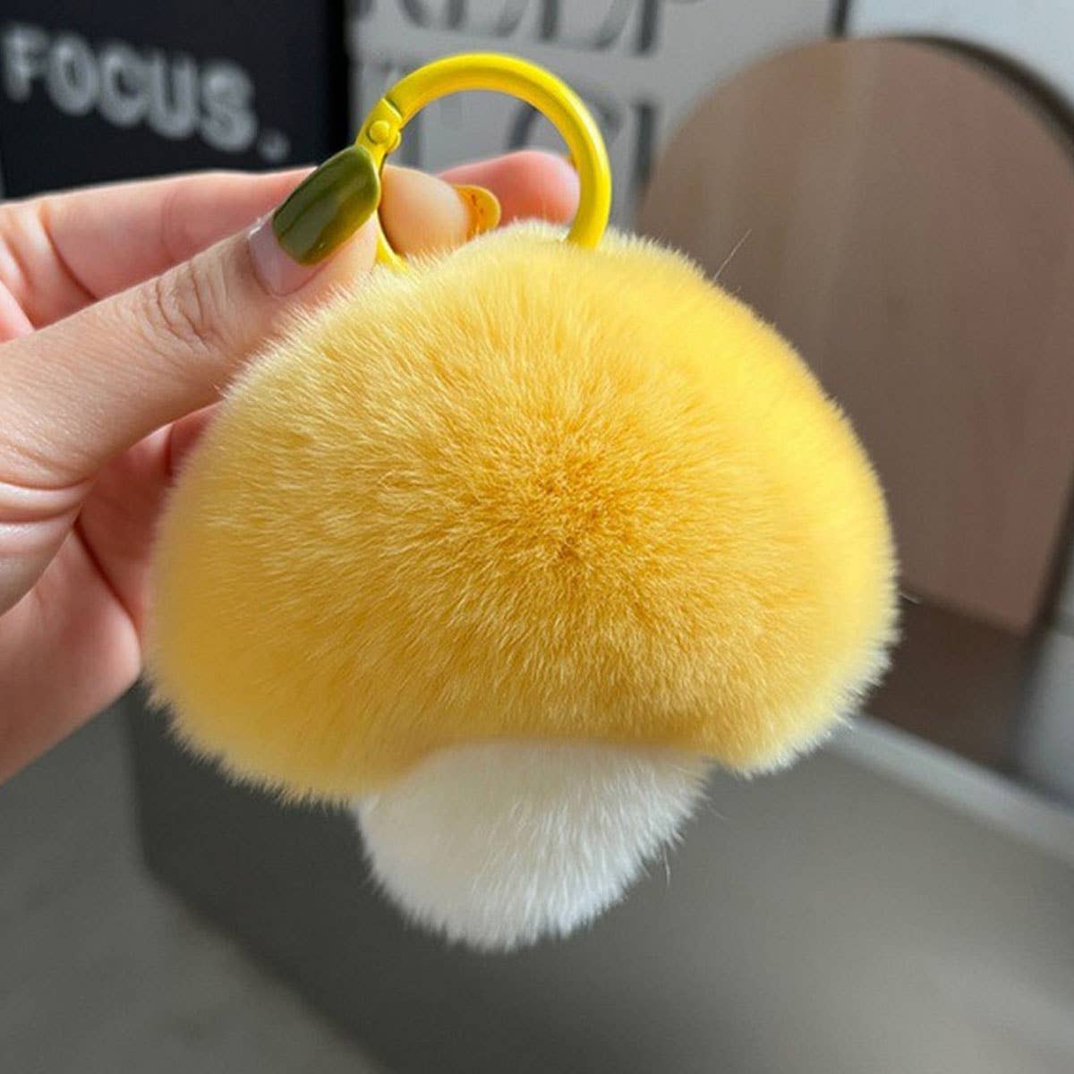 CUTE MUSHROOM KEYCHAIN PENDANT PLUSH ORNAMENT