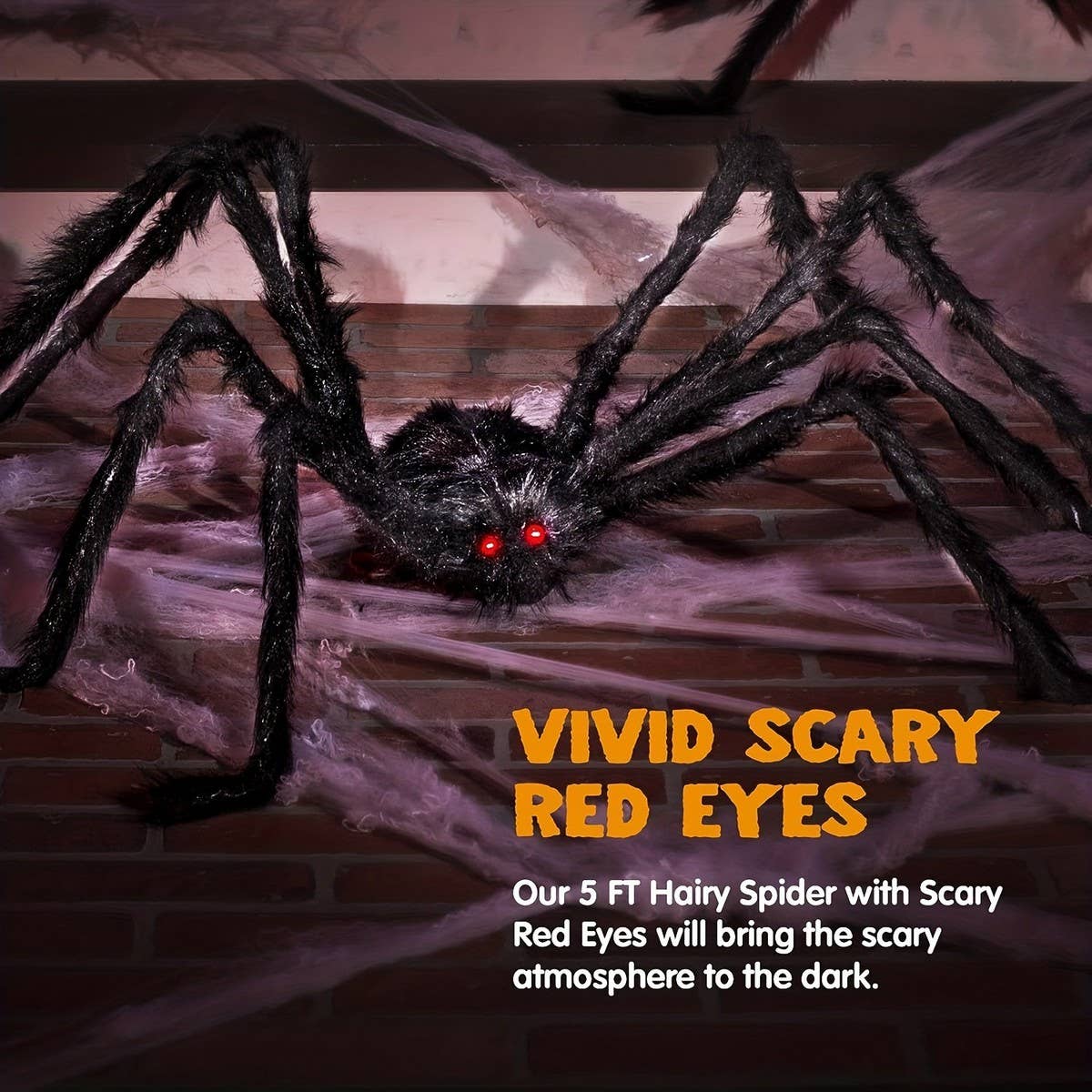 CWMM9544_HALLOWEEN BLACK SPIDER HAUNTED HOUSE TOY