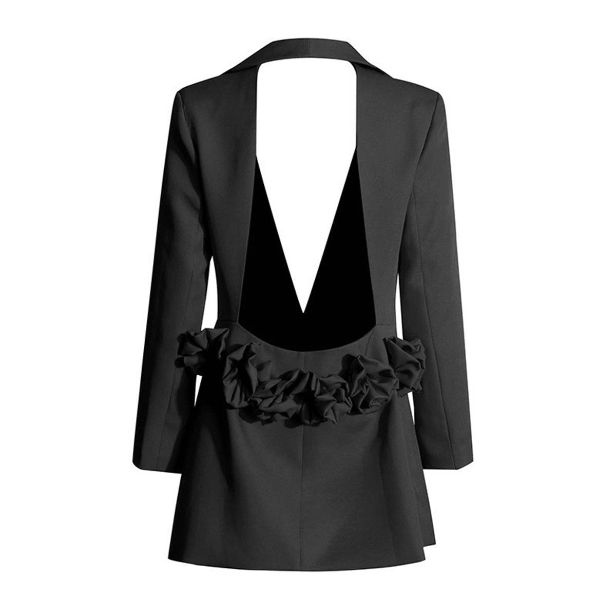 Sexy Slim Fit V-Neck Long Sleeve Blazer for Women