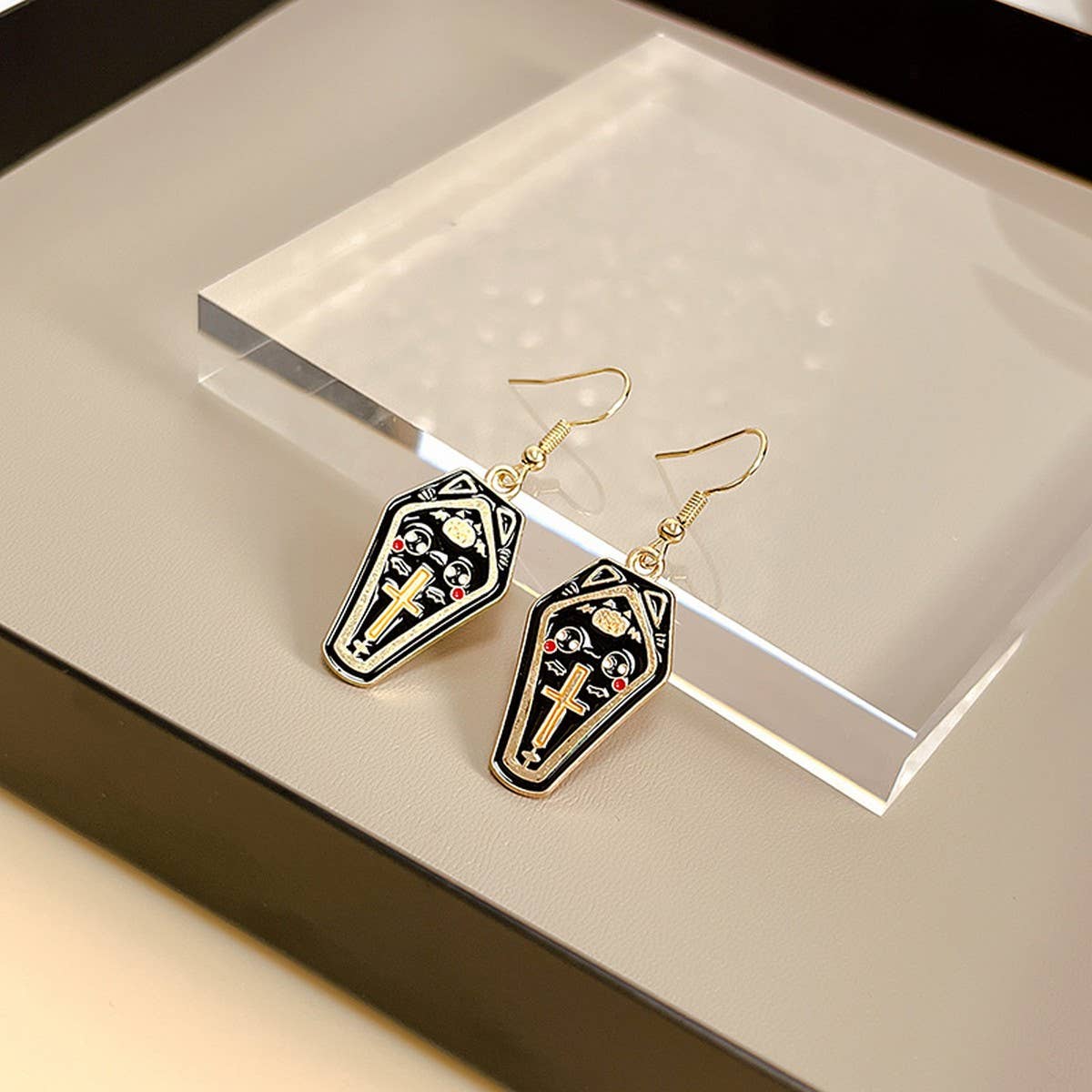 HALLOWEEN DARK OWL EARRINGS